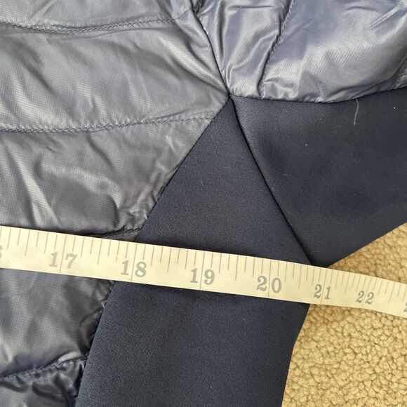 Mammut Down Jacket Womens Large Pertex Microlight Hybrid Midnight Blue Packable - Picture 5 of 7